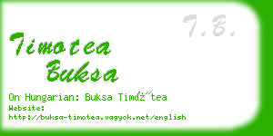 timotea buksa business card